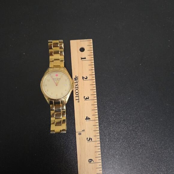 Kate Spade New York Gold 0030 Womens Stainless Steel Watch NEEDS BATTERY